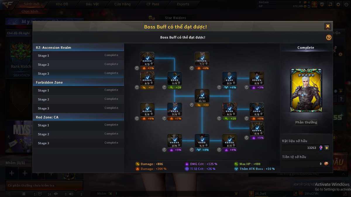 shop acc cf uy tin gia re